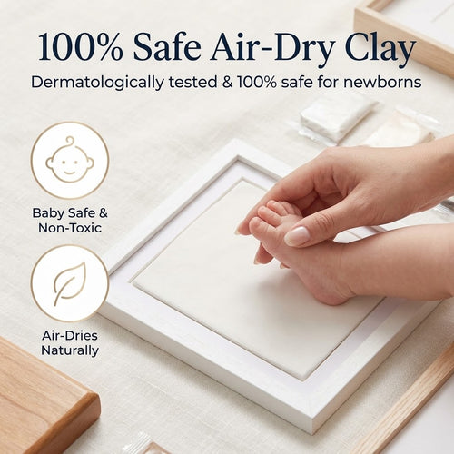 Baby Hands and Footprints Clay Keepsake Frame